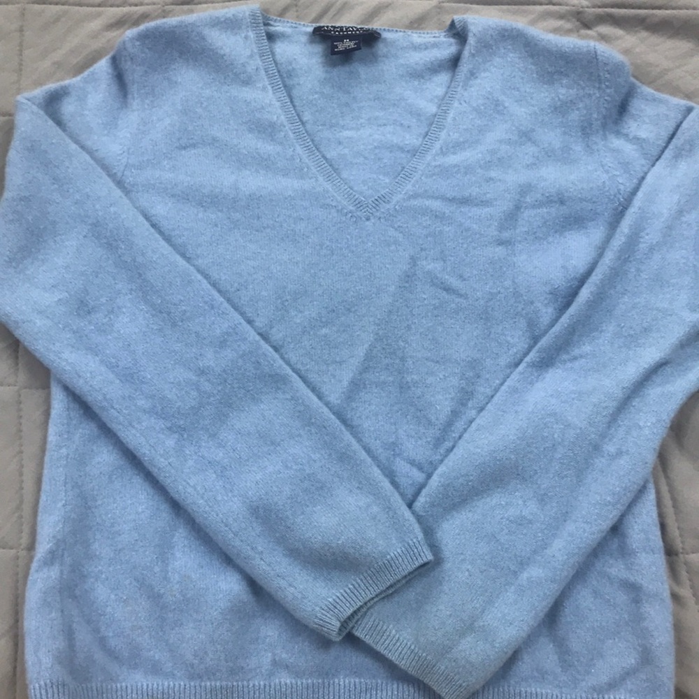 AnnTaylor Cashmere Fuzzy Sweater